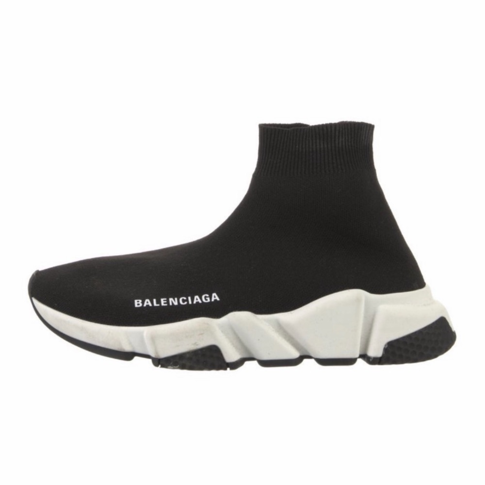 Speed Trainer 'Black White' Sock Sneakers